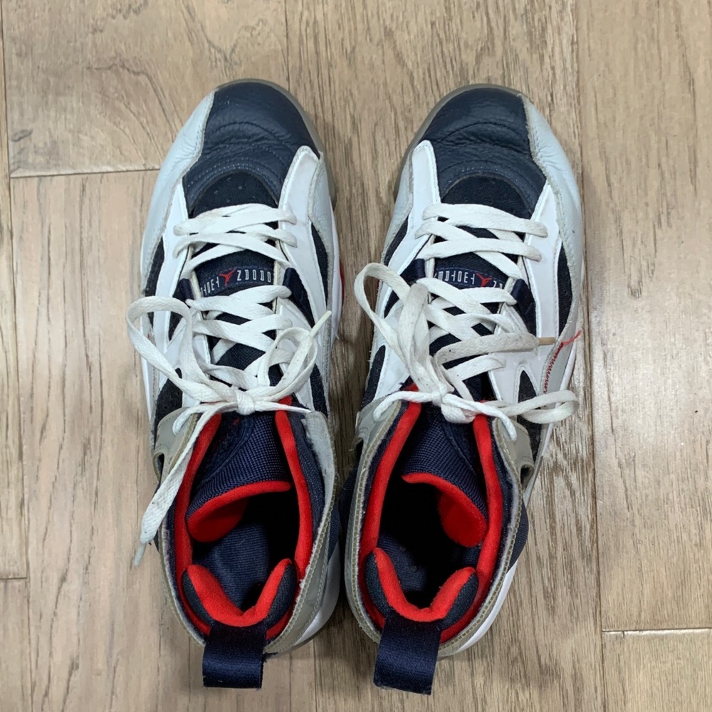 Jordan Men's Jumpman Two Trey White Midnight Navy Size 11 - Picture 7 of 9